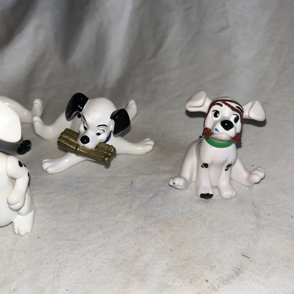 Disney McDonald's 6 Set Disney 101 Dalmatians Dogs Happy‎ Meal Toys LOT Loose B3